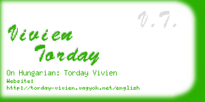 vivien torday business card